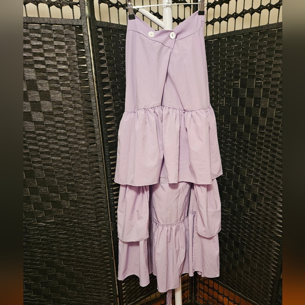 Purple Wrap Skirt - Picture 3 of 3